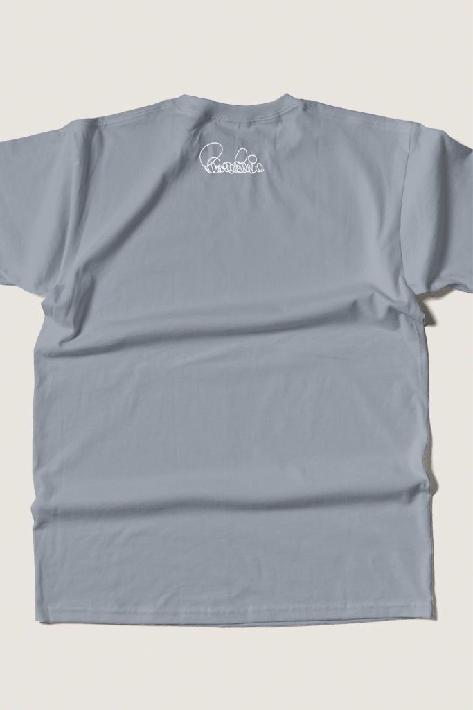 Camiseta gris mineral de la colección Caminar inspirada en Paco de Lucía