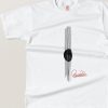 Camiseta blanca de la colección Cuerdas inspirada en la guitarra flamenca de Paco de Lucía