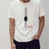 Camiseta blanca de la colección Cuerdas inspirada en la guitarra flamenca de Paco de Lucía
