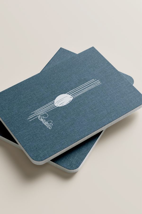 LIBRETA CUERDAS AZUL